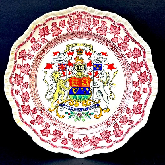 Vintage “Dominion Of Canada “ MASONS “Patent Ironstone Chine” 10.5” plate - Picture 8 of 8
